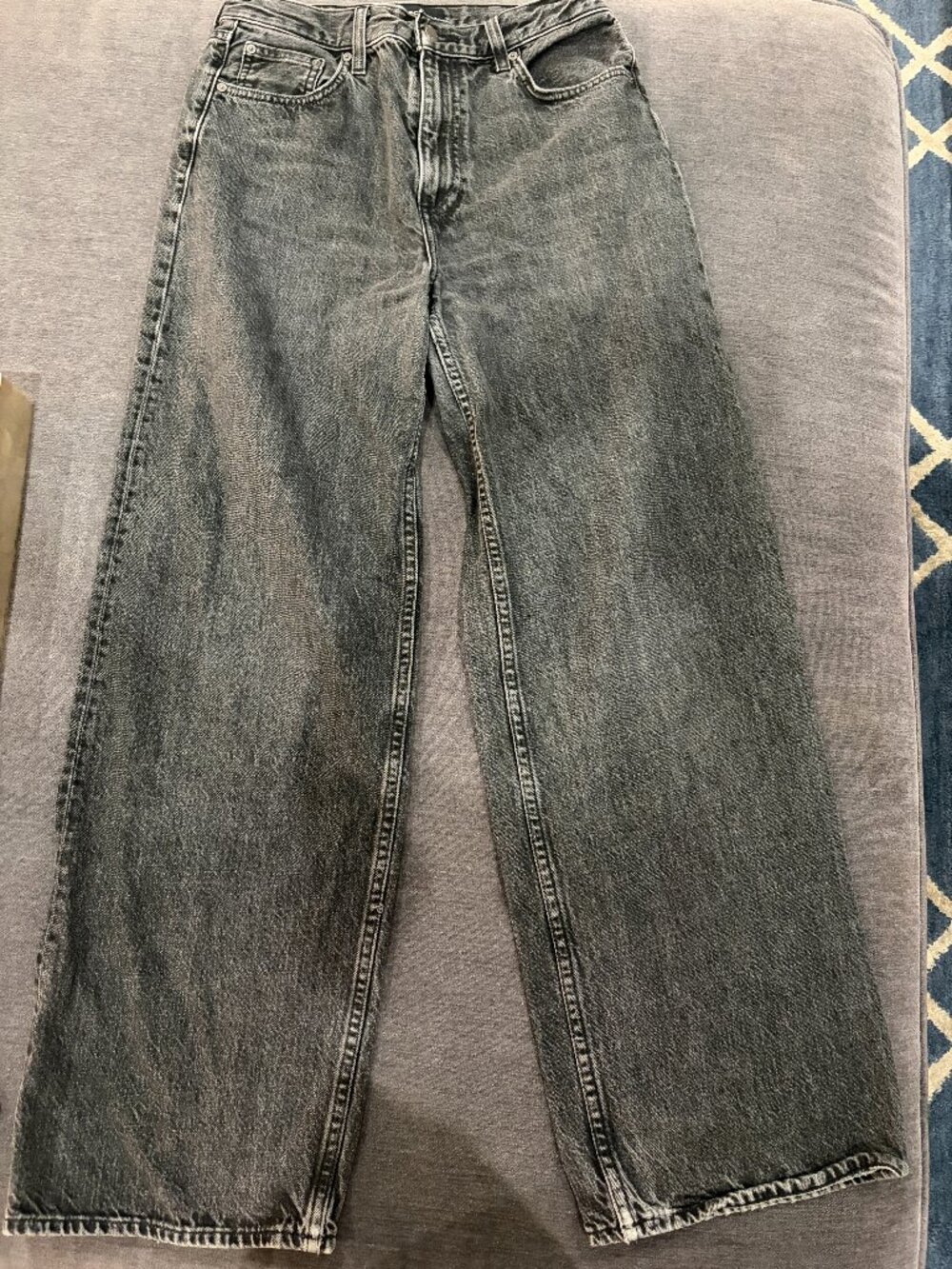 Aritzia Denim Forum  The 90s Low Rise Baggy  Wide Leg Size 26